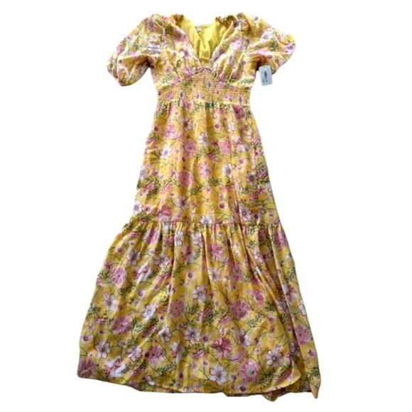 Billabong Spellbound Floral Smocked Maxi Dress NEW - Picture 2 of 7